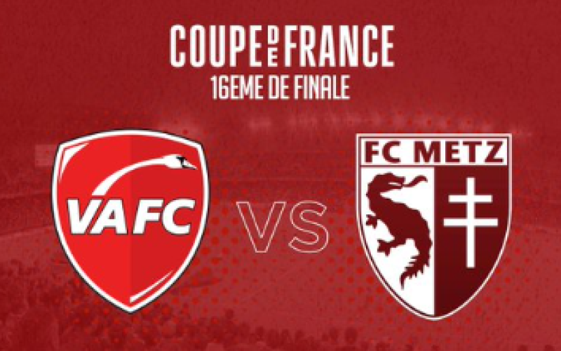 Coupe de France : Metz se déplacera à Valenciennes pour les 16e