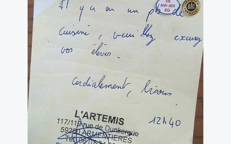 Mot d'excuse à emporter