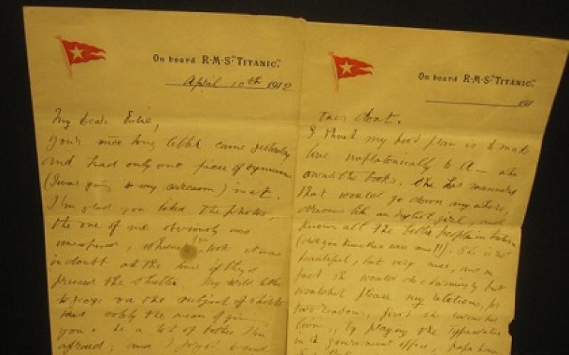 Nancy : la lettre du Titanic mise aux enchères n'a pas trouvé preneur