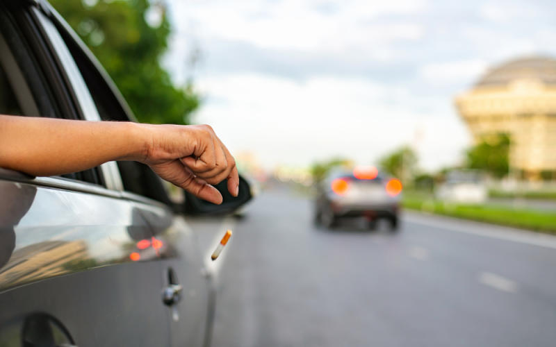 Vosges : face aux incendies, un maire demande l'interdiction de fumer au volant