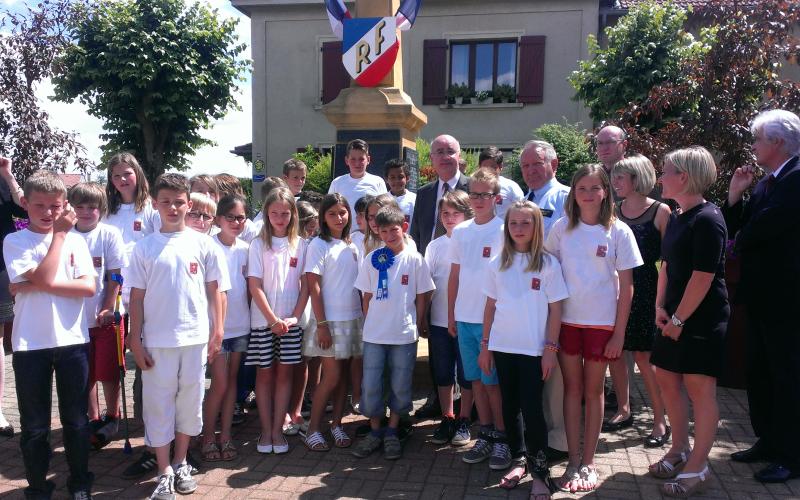 Centenaire 14/18 : Le préfet de la région à la rencontre des élèves d'Amanvillers