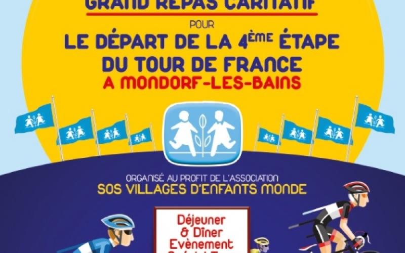 Départ 4ème étape Tour de France : animations, concerts et un grand repas caritatif à Mondorf-les-Bains