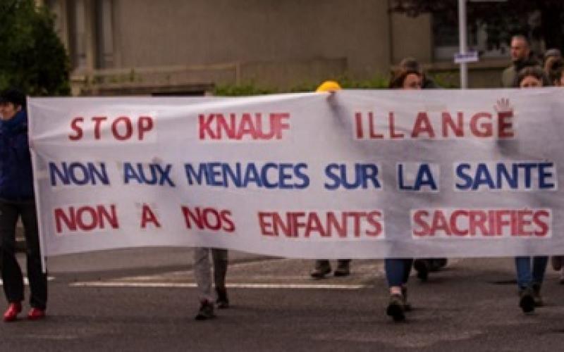 Illange : manifestation des anti-Knauf ce matin