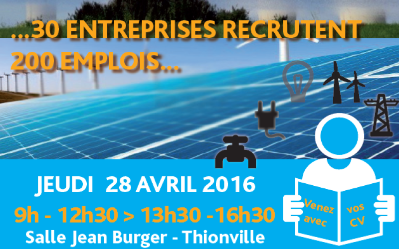 Le 4e forum des Métiers de l'Energie se tiendra jeudi 28 avril à Thionville