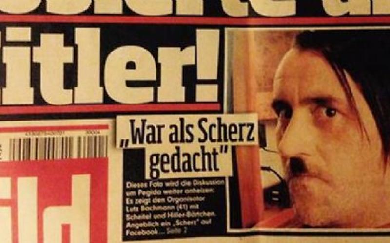 Le leader du mouvement anti-islam allemand pose en Hitler dans la presse