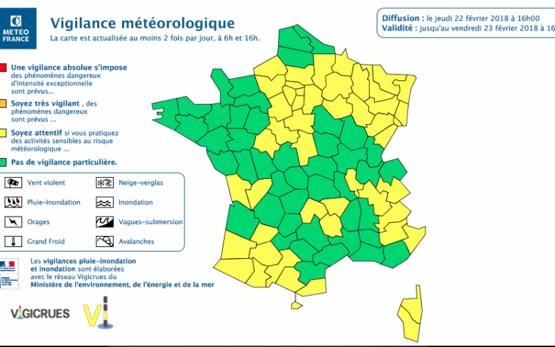 Les quatre départements lorrains placés en vigilance jaune "Grand Froid"