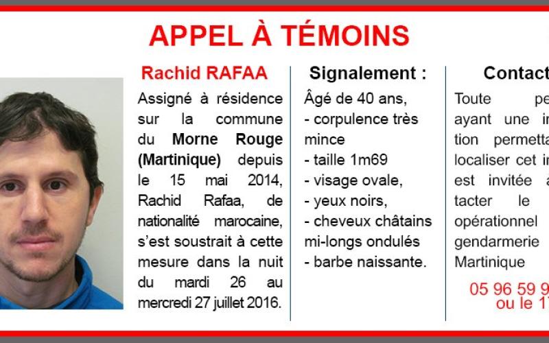 Martinique : un marocain assigné à résidence prend la fuite, la gendarmerie lance un appel à témoins