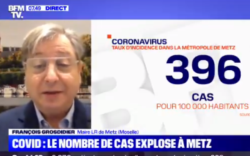 Metz. François Grosdidier persiste et signe : "il faut reconfiner" 