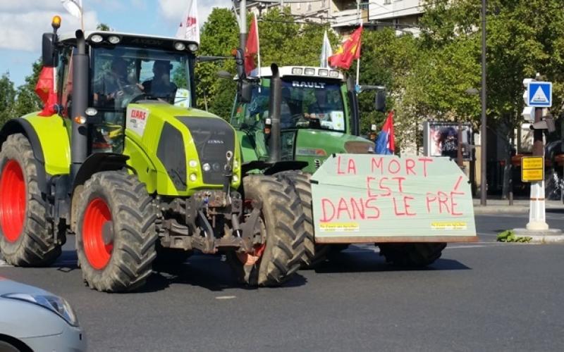 Metz : Les agriculteurs mosellans dans la rue avant Noël