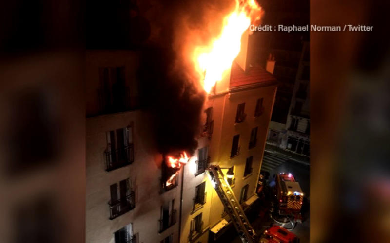 Paris : un violent incendie fait 8 morts dans le XVIIIème arrondissement