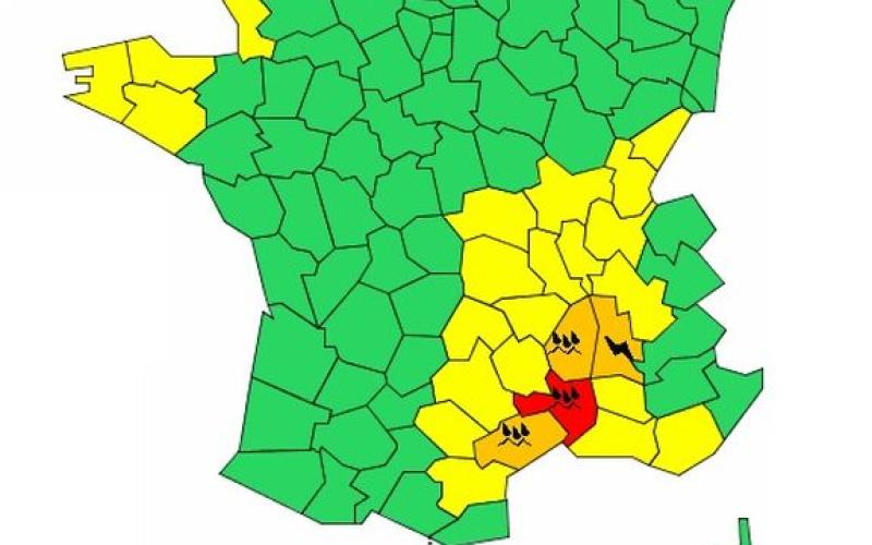 Quatre départements restent en vigilance