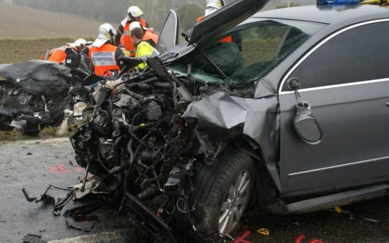RD 999 : deux blessés dans un viloent choc frontal