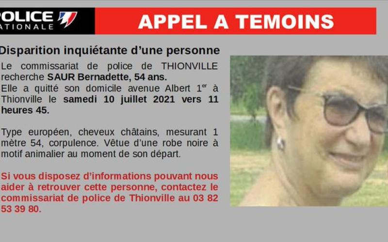 Thionville : disparition inquiétante d'une sexagénaire