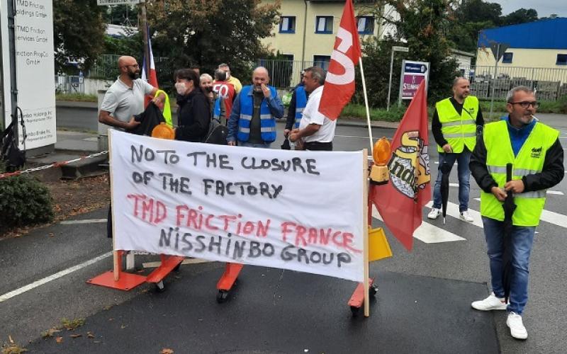 TMD Friction : les salariés manifestent à Leverkusen