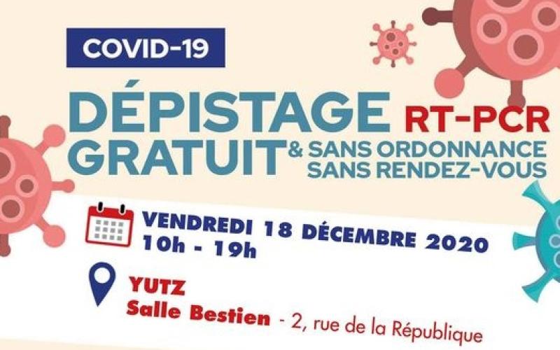 Yutz : journée de dépistage Covid gratuite