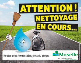 12 au 23 mars : la Moselle lance une grande campagne de nettoyage des routes