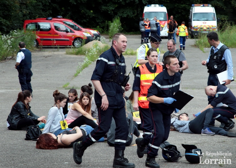La Moselle a testé le dispositif de suivi de victimes lors d'une attaque terroriste