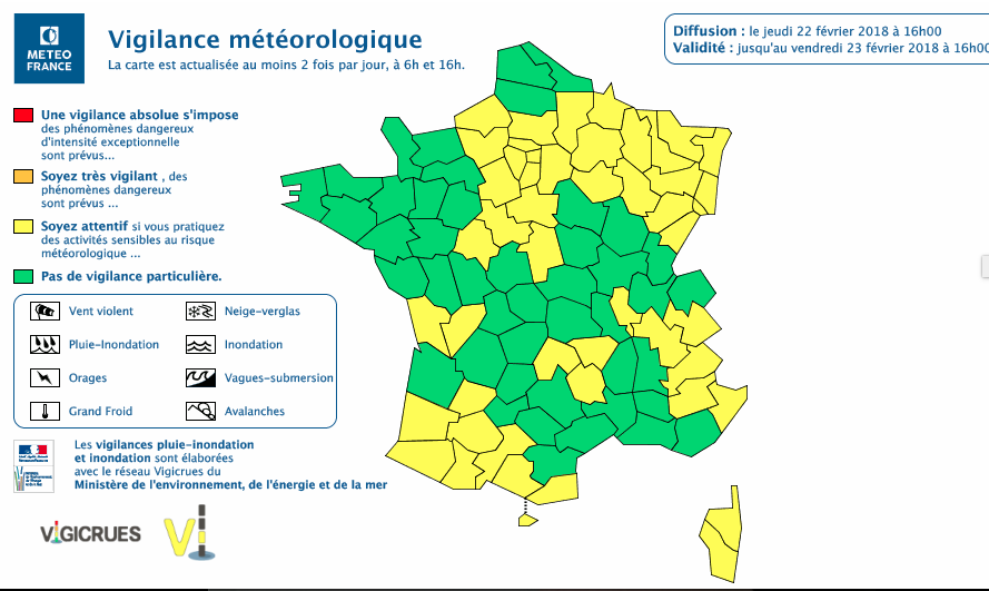 Les quatre départements lorrains placés en vigilance jaune "Grand Froid"