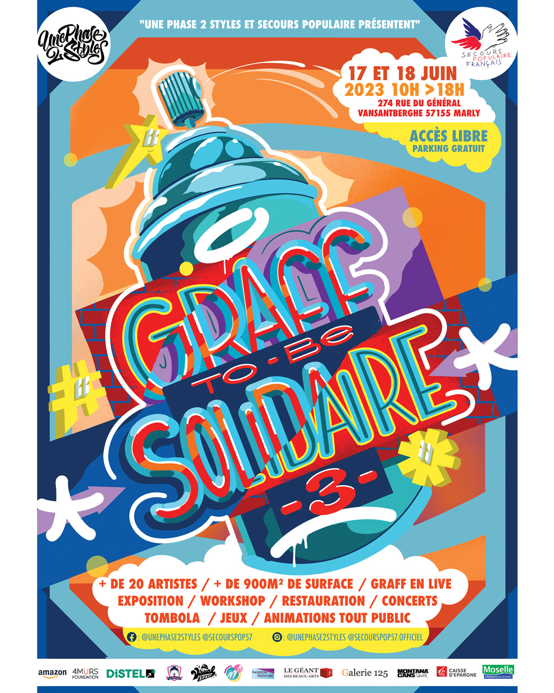 Marly : 3e édition du festival "Graff to be solidaire"