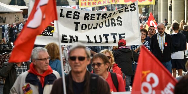 Metz : les retraités du monde de l'artisanat et du commerce, dans la rue aujourd'hui