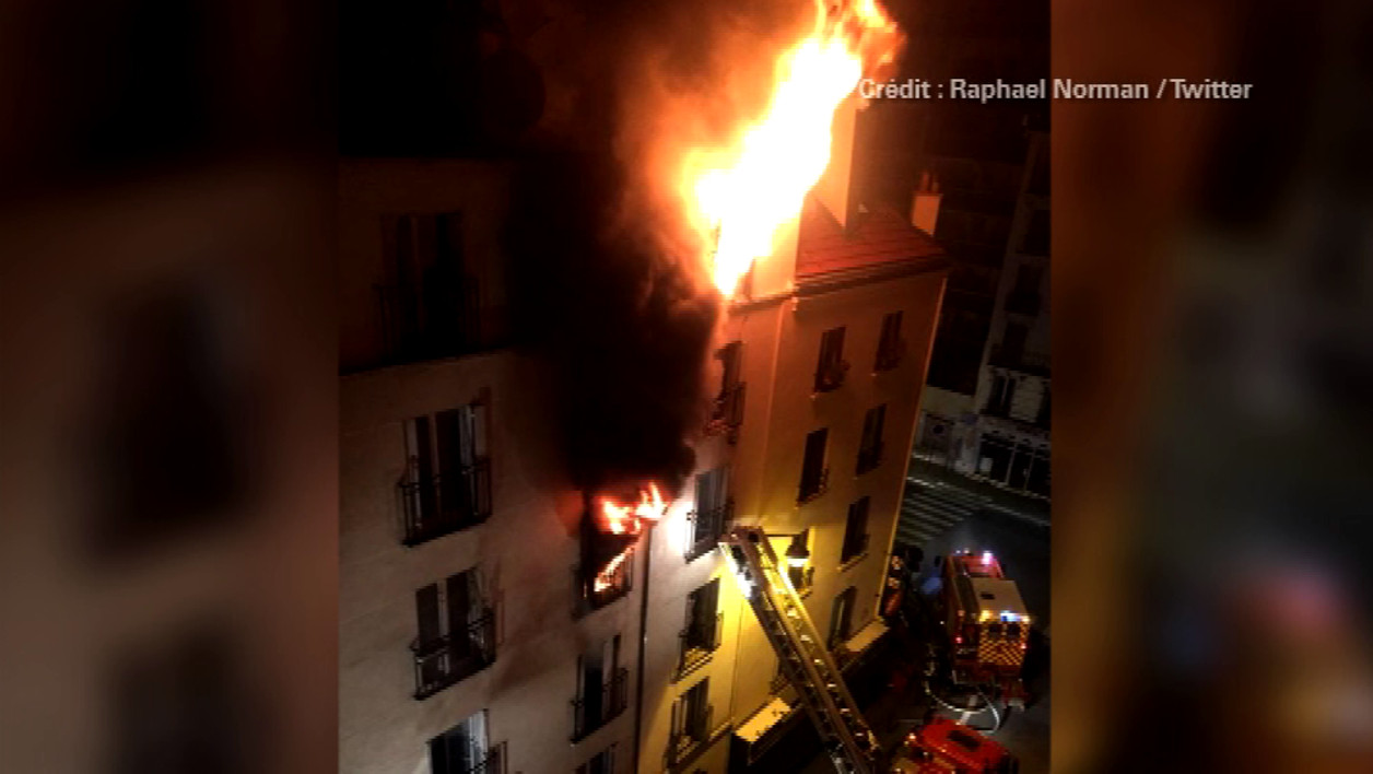 Paris : un violent incendie fait 8 morts dans le XVIIIème arrondissement