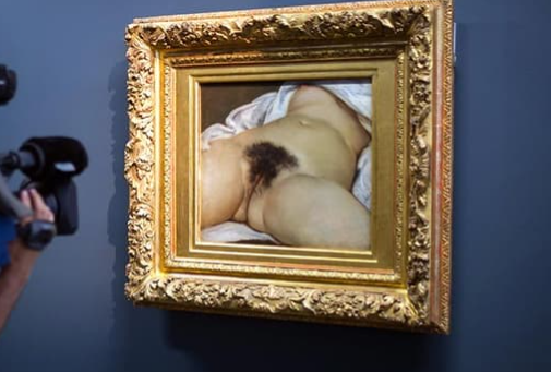 Pompidou-Metz : « L’Origine du monde », de Gustave Courbet, taguée
