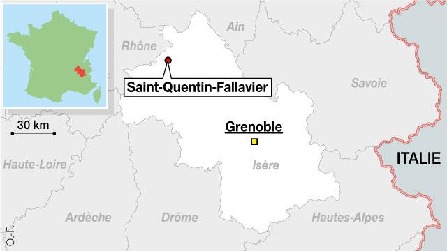 Un mort et plusieurs blessés dans un attentat sur une usine de gaz à Saint-Quentin-Fallavier en Isère