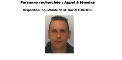 Vosges : un appel à témoins lancé pour retrouver David Tombois disparu depuis le 26 mai
